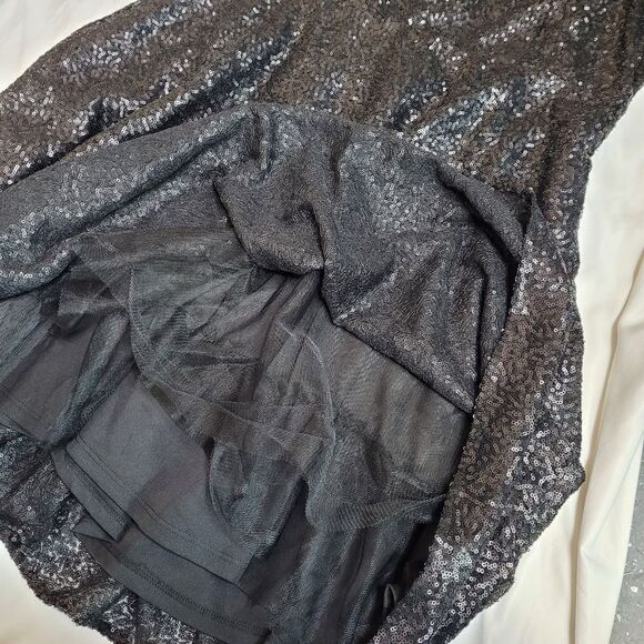 NEW Torrid black sequin cap sleeve back cutout fit and flare‎ holiday dress 12 - Picture 6 of 12